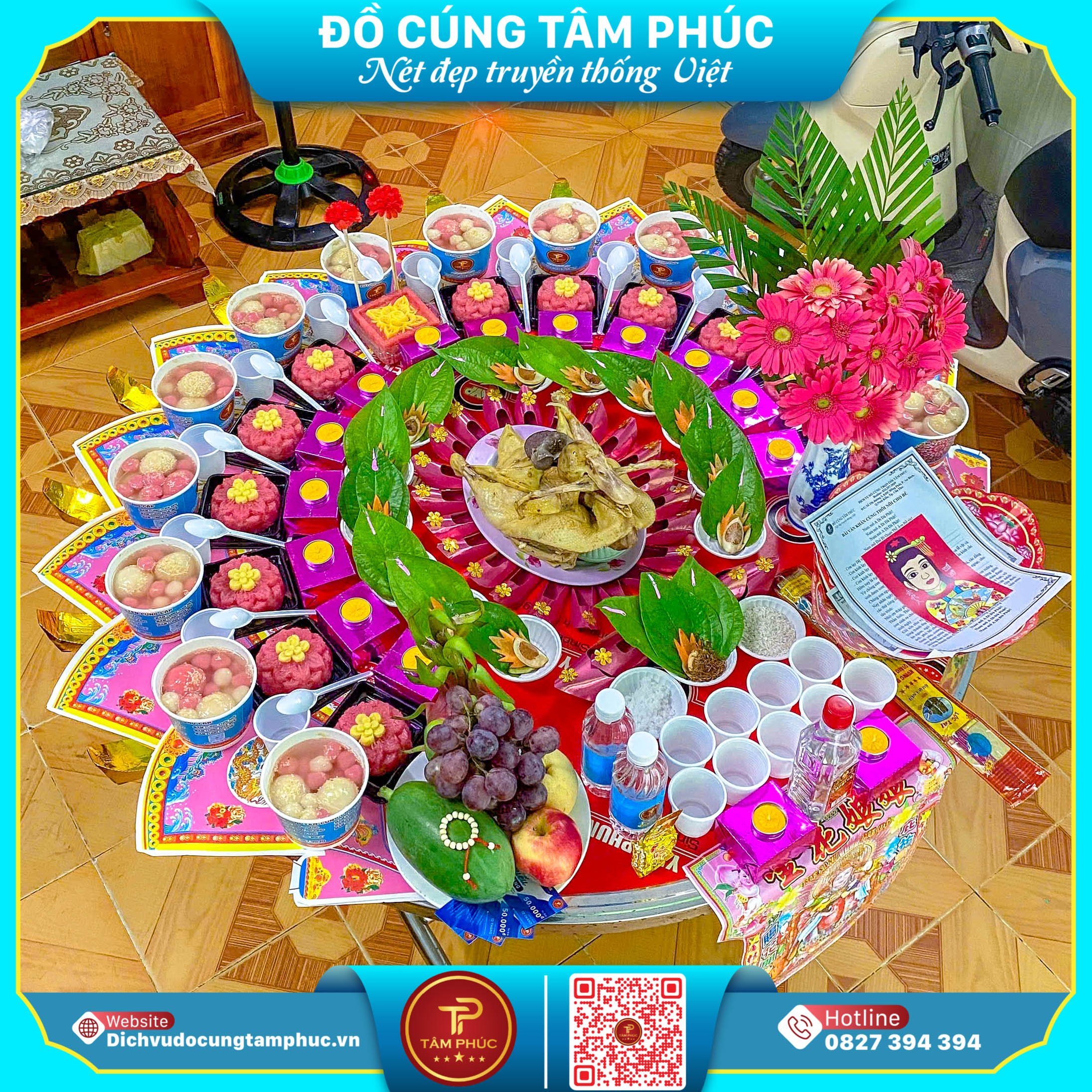 Vì sao khi cúng mụ cho bé không thể thiếu bộ đồ thế ?